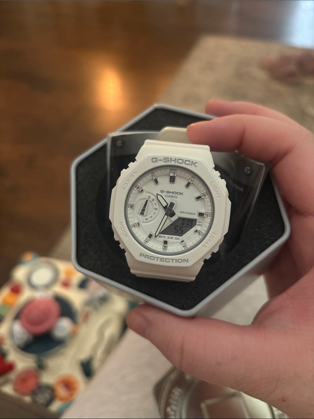 G-Shock White Digital-Analog Sport Watch